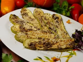 Кабачки з часником та травами в духовці