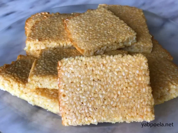 Кунжутне печиво без цукру та глютена