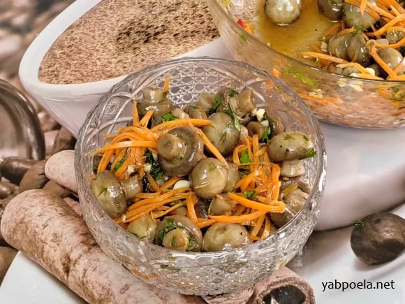 Мариновані печериці по-корейськи (Хрустка закуска)