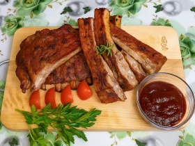 Запечені свинячі реберця у духовці (Смак шашлику)