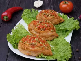 Куряче філе запечене з овочами