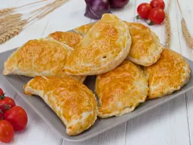 Листкові пиріжки з куркою